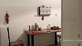 He Caught Her Naked On The Kitchen And Watched And Watched Her Lovely Forms Close Up Voyeurism