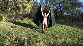 Dance of leylakh 2 features mature woman in bikini and lingerie outdoors