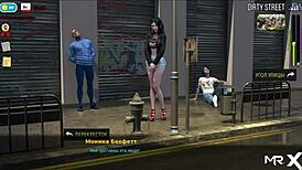 Girl wants to be spanked in this anime game adventure