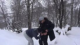 Hot Student Seduces Professor with a Bold Move After Ski Lesson