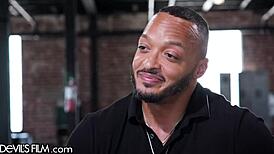 Watch this hot tattooed babe get double penetrated by bisexual men at the store?