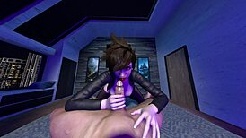 Tracer在3D守望先锋里弯腰翘大奶诱惑