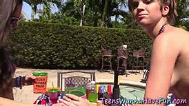 this amateur teen got drilled hard by a big cock in an outdoor reality scene