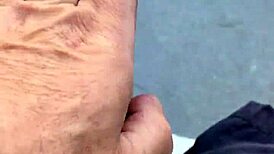 Mature Lady Shows Off Tits On Hot Day