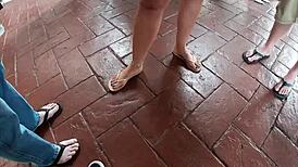 Got a foot fetish? Check out Helena Price's public worship!