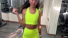 Trainer Offers New Exercises And Fucks Katty Right In The Gym