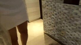 High-class Japanese wife gets double facial and creampie