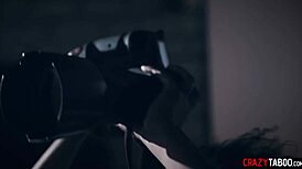 Ebony teen 18+ licks tits in hardcore interracial sex.