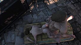 Brunette anime cartoon hentai in fallout 4 sanctuary with fucking and game fantasy