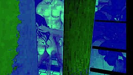 Neighbor asks, 'What are you doing in the shower?' Caught on camera