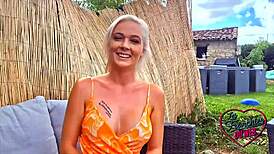 Oletsha, a Naughty French Milf, Shows Off 90D Outdoors