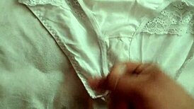 Masturbating With Girlfriend's Panties! Intense Solo Action.