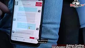 Deutsche studentin teen 18+ DOES real USERDATE CASTING with STRANGER!