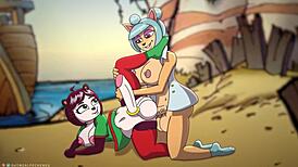 惠美和雅雅熊猫毛茸动漫屁眼狂玩