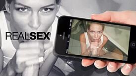 she likes the taste of cum in the morning with sloppy blowjob