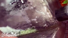 She sucked me on the balcony and everyone saw it! Outdoor Latina action with a monster cock. 😳