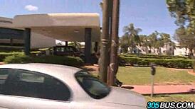 spanish babes abella anderson and ava addams in outdoor car scene