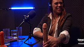 Victória Dias and Marsha Love in Wild Dommecast with Monster Cocks