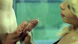 She gives a blowjob and handjob to bring happiness.