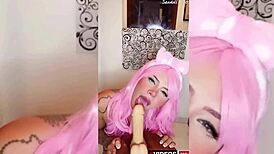 Belle eGirl needs your help to cum with SexDoll 520. Can you make this anime hottie moan loud?