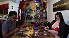 Jane sits at her desk playing magic 8 walking the planes