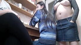 i dirty talked in the kitchen and made her orgasm