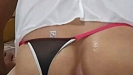 How does a giant dildo slide so smoothly into a hungry gay ass?