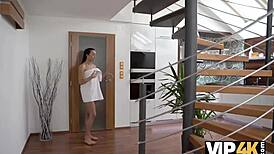 Pretty Czech Teen Tastes Mature Cock and Gets Pussy Pounded Hard