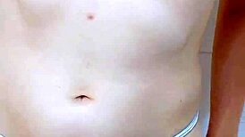 sexy stepsister shows tits and ass in shower