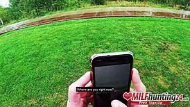 Milf hunter bangs horny tatted Mia Blow with fake tits. Full raw scene from milfhunting24!