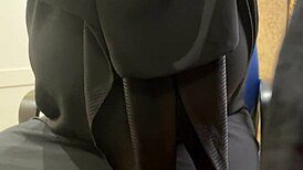 My teen in stockings quivered with a throbbing orgasm