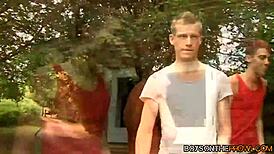 Muscle Dan Jenkins Ass Drilled Hard by Nasty Twinks in Foursome