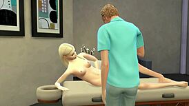 Elle Fanning Receives Sensual Tit Massage In Anime Style