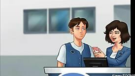 want to see summertime saga managers daughter suck my dick behind the front desk at work in quickie?