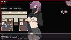 Flashcyclingside S Part 2: Anime Lesbian Masturbation And Blowjob Outdoor Game