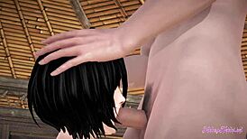 bleach hentai 3d rukia pov hard sex creampie with blonde in cosplay costumes.