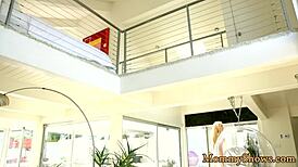 I pleasure that smalltits stepdaughter with the milf in 69!