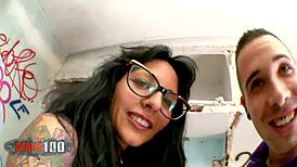 Hot busty Spanish babe with tattoos, let’s fuck now