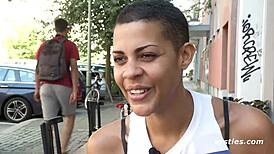 Ersties Daisy, a novelty baker, masturbates her shaved pussy!