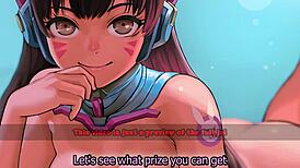 Check out D.Va's edging game with light femdom and submissive endings.