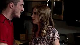 step brother talks step sister into face fucking and deepthroat