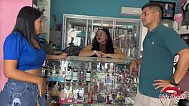 My boyfriend got me a vibrator at the sex shop for public play