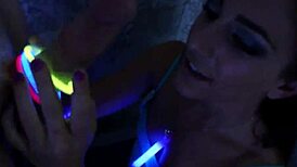 Inked Teen Tugs Cock Outdoors in Close-Up POV