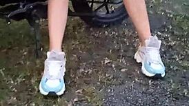 showing tits and pussy in public