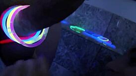 Inked Teen Tugs Cock Outdoors in Close-Up POV