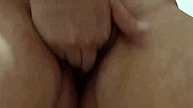 Asian wifey Miss Bea shows all holes, finger fucks herself with four fingers for your thrill.