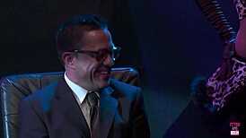 catwoman wants to teach a lesson to all of the hot men in the room