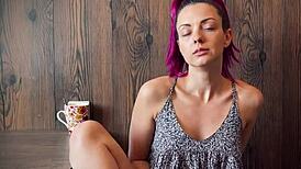 Four Intense Orgasms Experienced In The Clothed Kitchen Setting