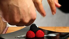 i’m so into cfnm handjob with cum on candy berries