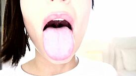 Mae White 18yo Swallows Huge Cock Load in POV Blowjob